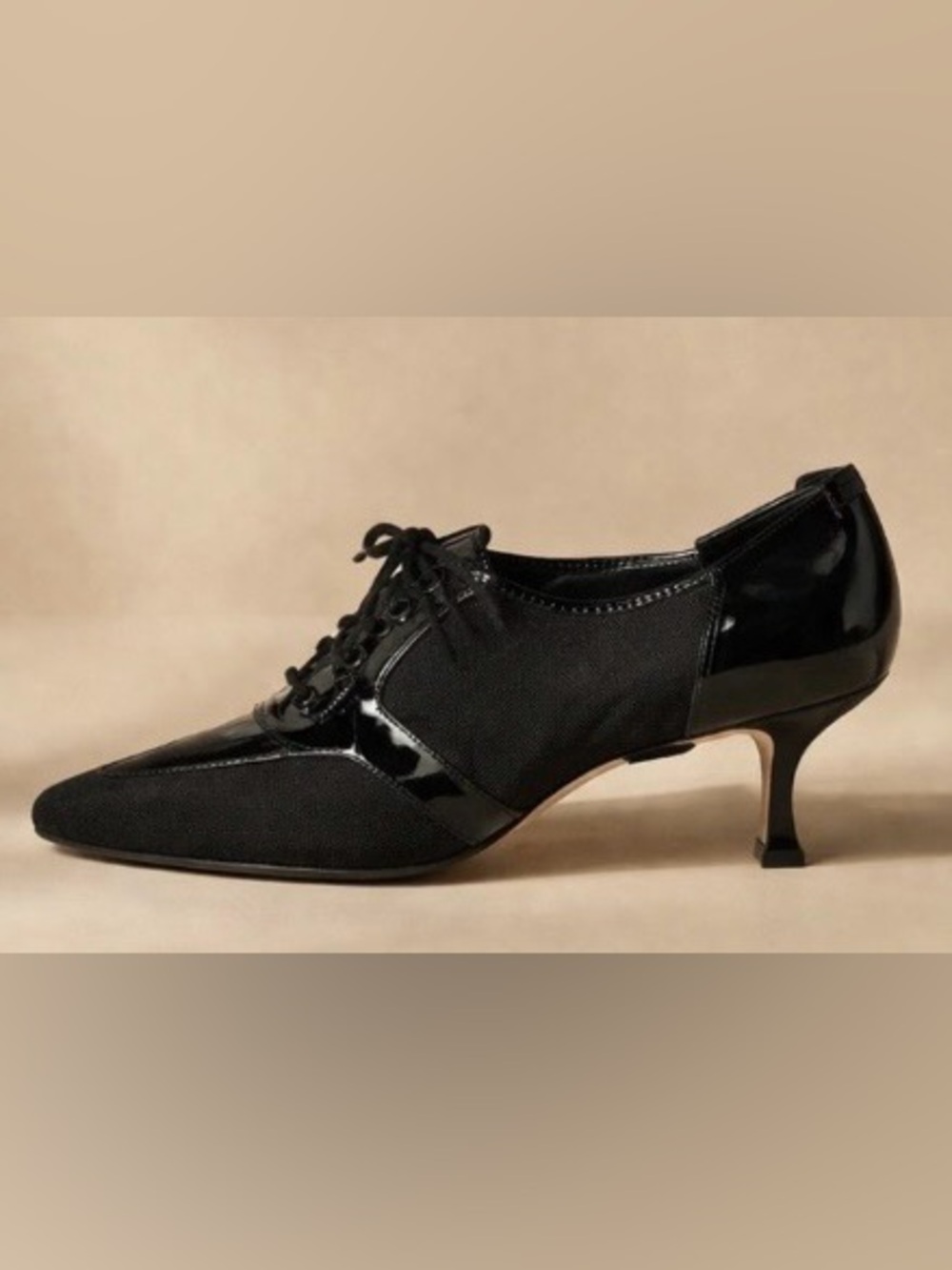 🆕 [Manolo Blahnik] Manolo Blahnik Black Kitten Heel Pumps Pointed Toe Sz: 8 - Picture 6 of 8